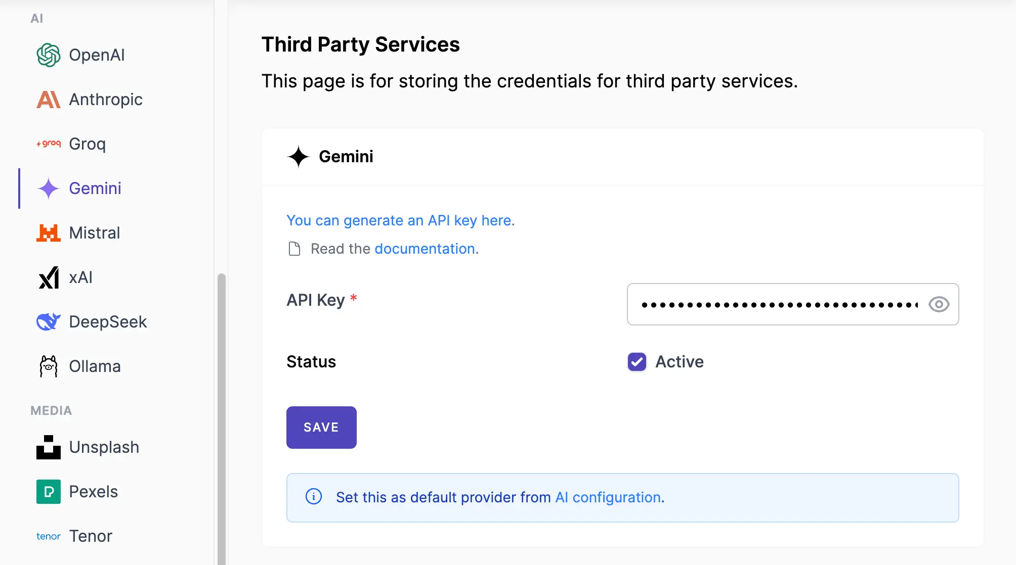Gemini Service Form