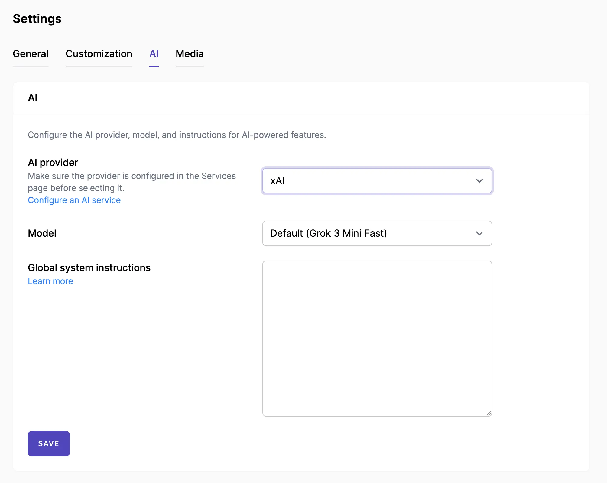 AI Settings